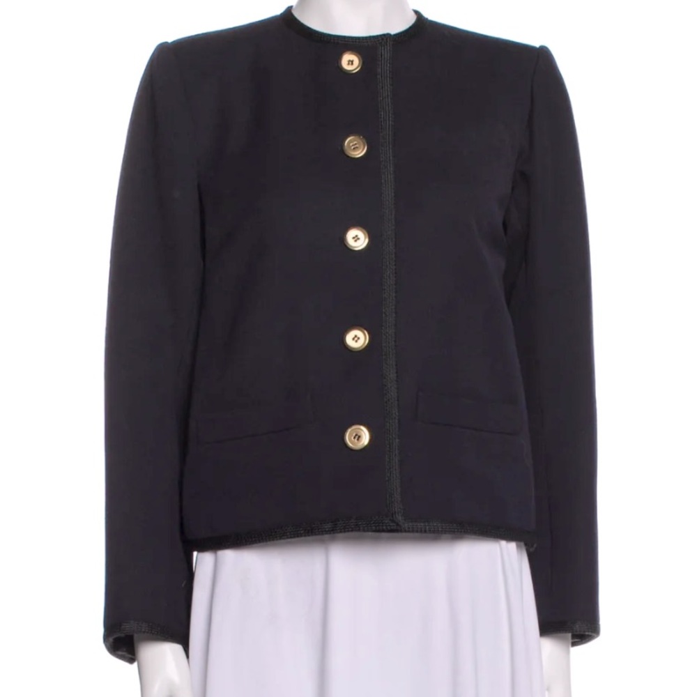 SOLDYVES SAINT LAURENT RIVEGAUCHEVintage 1980's Evening Jacket sz 40 French  8US